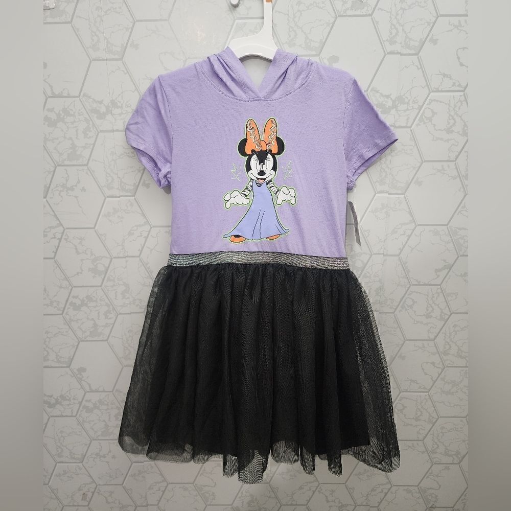 NWT Girl's Original Disney Minnie Mouse Halloween Spooky Tutu Dress